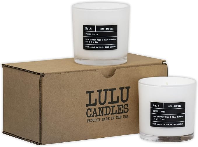 Lulu Candles | White Jasmine & Green Tea | Luxury Scented Soy Jar Candle | Hand - Image 6