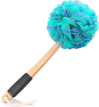 Loofah on a Stick PE Soft Mesh Luffa by FORENEE