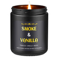 Smoke & Vanilla Candle, 7 oz Scented Candle by Enwhisco