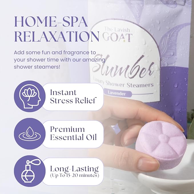 TLG Slumbers Shower Steamers Aromatherapy 7 Pack – USA Made - Image 5