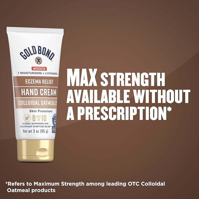 Gold Bond Medicated Eczema Relief Hand Cream, 3 oz., Skin Protectant Cream - Image 7