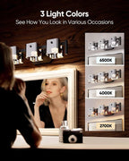 JACKYLED Bathroom Light Fixture, Modern 3-Light Vanity Lights - Image 4