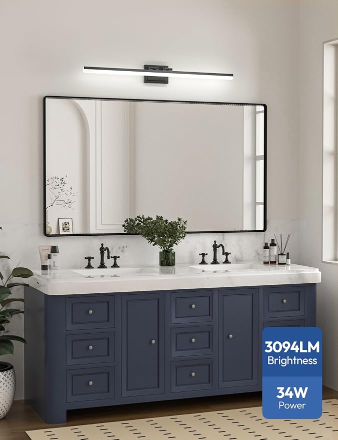 VOLISUN Modern Bathroom Vanity Light 39.4 inch, 34W Dimmable 5CCT Led Bathroom - Image 6