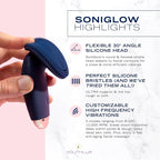 SoniGlow Silicone Face Scrubber/Facial Cleansing Brush – Electric Vibrating - Image 3