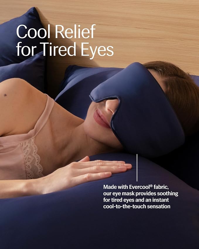 Rest® Evercool® Cooling Eye Mask, Full-Coverage Light Blocking, Instant - Image 2