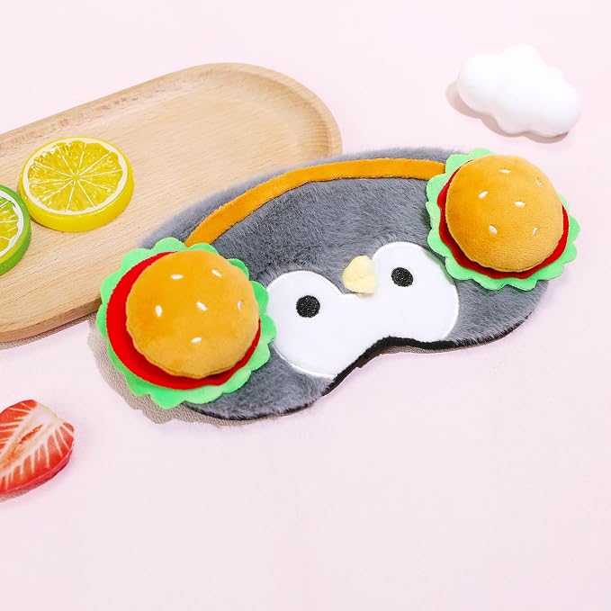 PERFECTSIGHT Sleep Eye Masks, Cute Penguin Plush Sleep Eye Cover Lightweight - Image 4