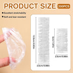 200 Pack Disposable Ear Covers for Shower, Ear Covers for Hair Dye, Waterproof - Image 2