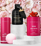 Calming Rose Coconut Milk Bath Soak Moisturize Soften Skin Honey Jasmine - Image 7