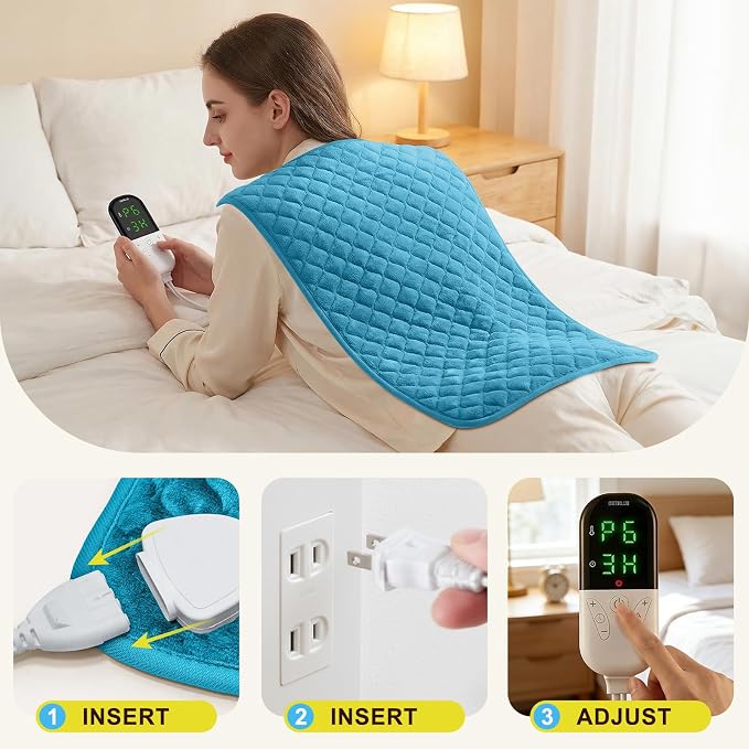 Extra Large Heating Pad for Back Pain 32"x24" King Size XL Electric Heating Pad - Image 8