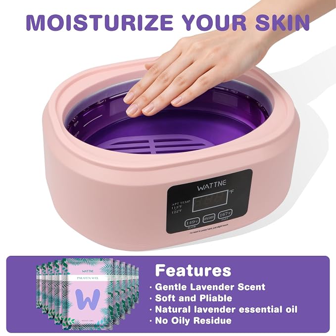 Wattne Paraffin Wax Refills, 10 Pack Lavender Scented Paraffin Wax Beads Blocks - Image 3