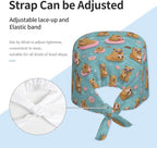 Alligator Ice Cream Working Cap, Scrub Cap - Image 4