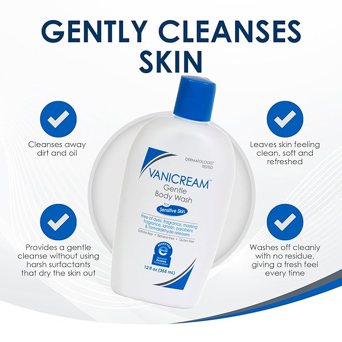Vanicream Gentle Body Wash -12 fl oz - Image 4