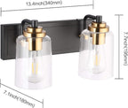 SOLFART 20.1 Inch Black Vintage Bathroom Vanity Light Fixtures Fixtures - Image 4