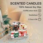 WPONSZU 36 Pack Christmas Scented Candles, Candvent Calendar 2025, Gift Set - Image 8