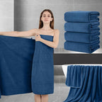 Extra Large Bath Sheet Set of 4, Ultra Soft Fluffy Towel, 35”x 70”Oversized by JessyHome