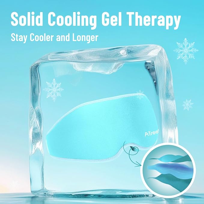 3D Gel Cooling Eye Mask, Weighted Eye mask - Image 3