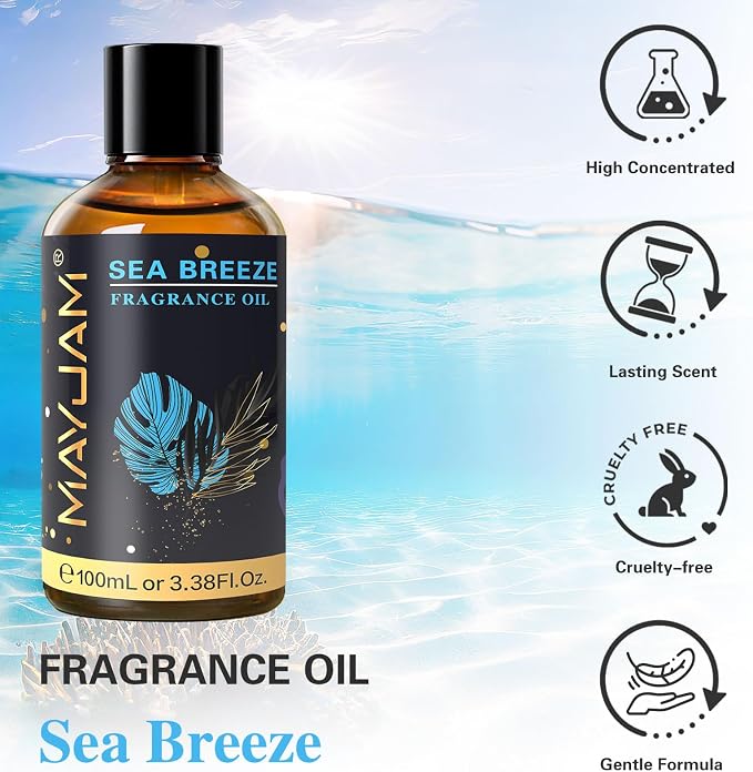 MAYJAM 100ML/3.38FL.OZ Sea Breeze Fragrance Oils - Image 2