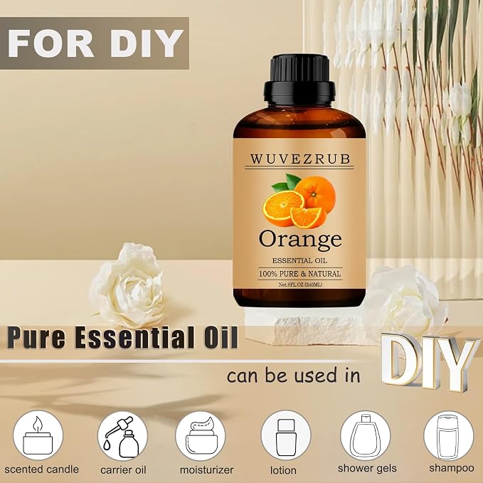 Orange Essential Oils, 240ML Pure and Natural Essential Oil - Image 3