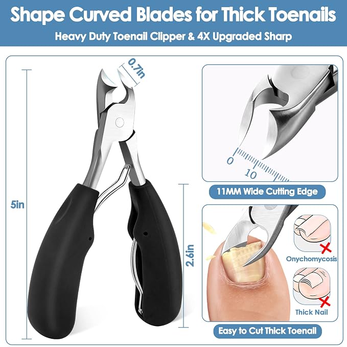 Modacraft Podiatrist Toenail Clippers, Professional Thick & Ingrown Toe Nail - Image 4