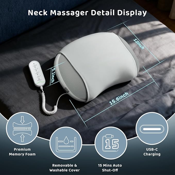 Zenopax Neck Massager for Pain Relief Deep Tissue-Human-Like Neck and Shoulder - Image 4