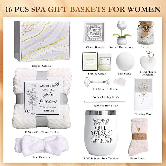 Self Care Gifts Baskets Women, Valentines Day, Mothers Day, Christmas Gifts - Image 2