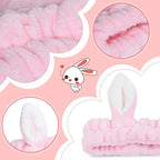 4 Pack Elastic Makeup Headbands - Image 5