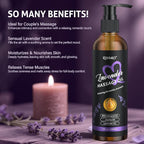 Lavender Sensual Massage Oil for Couples–Relaxing Body Massage Oil for Date - Image 2