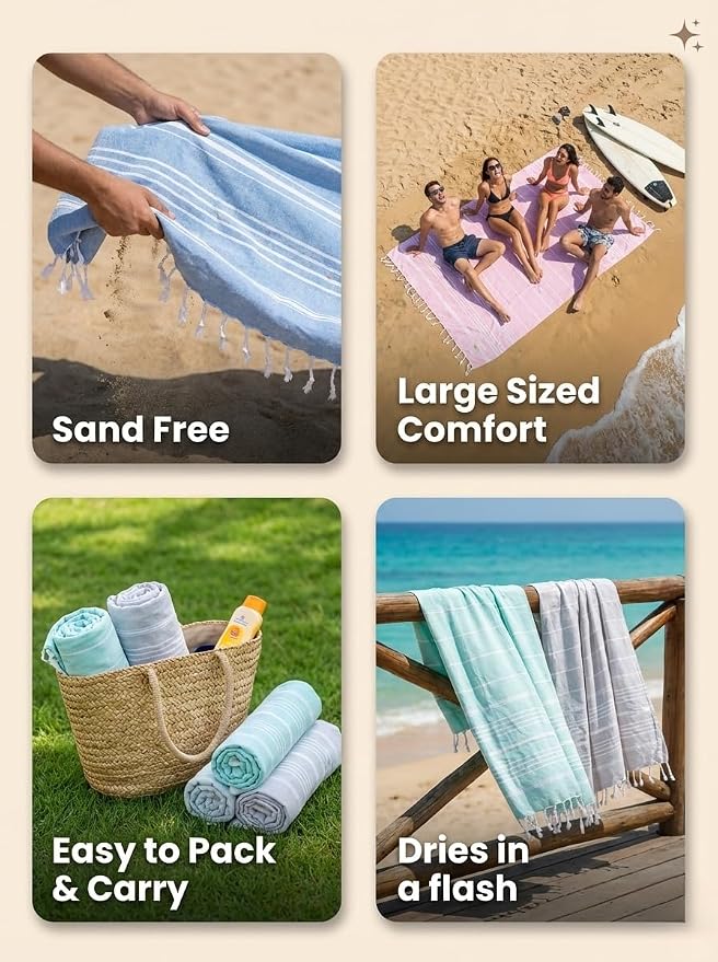 Cotton Turkish Beach Towel - Image 5