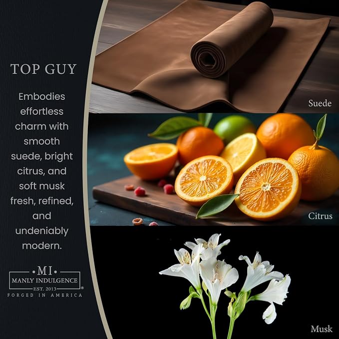 Manly Indulgence Top Guy Scented Wax Melts, Wax Melt Warmer Cubes, Long Lasting - Image 2