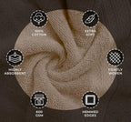 Avalon Towels Beige Bath Towels Set of 4 pcs, 100% Cotton Towel Absorbent and - Image 6