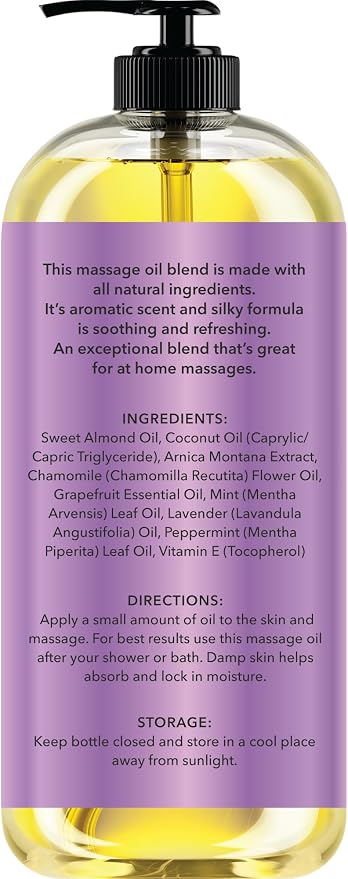 New York Biology Sore Muscle Massage Oil 8 Fl Oz – Made - Image 2