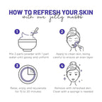 BRÜUN Jelly Mask Jar Blue Lavender Peel-Off Face Care Rubber Mask | 23 fl oz - Image 4