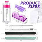 FANDAMEI Nail Polish Gel Remover Tools Kit, 100ml Nail Polish Remover Bottle - Image 7