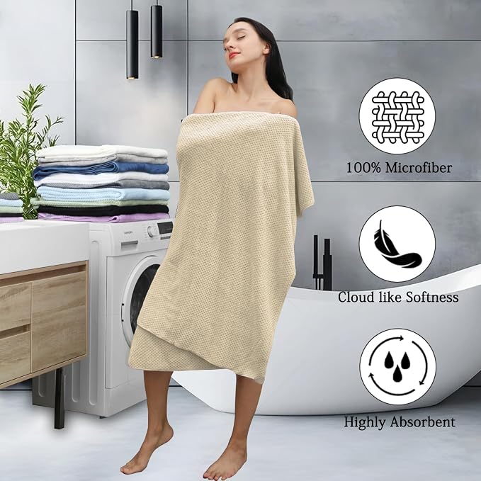Extra Large Bath Towels Set 35x70 Inches - Image 3