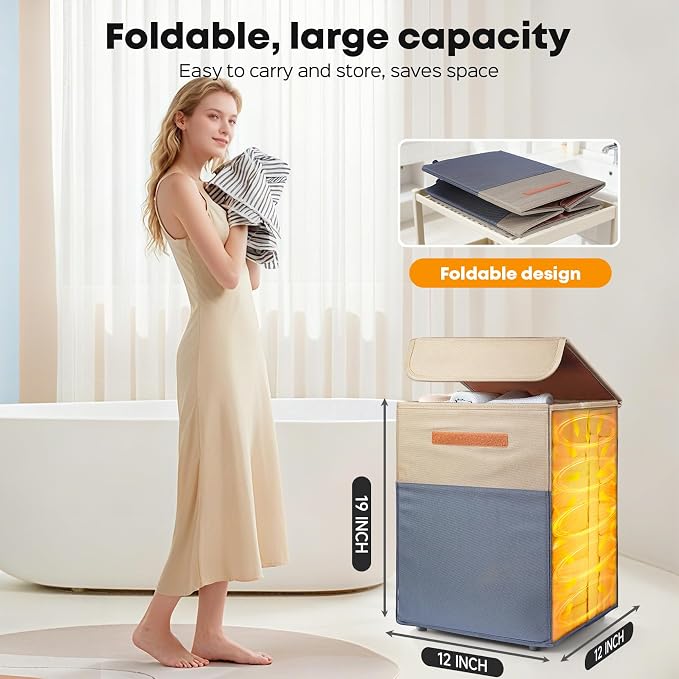 38L Foldable Towel Warmer Bucket - Image 2