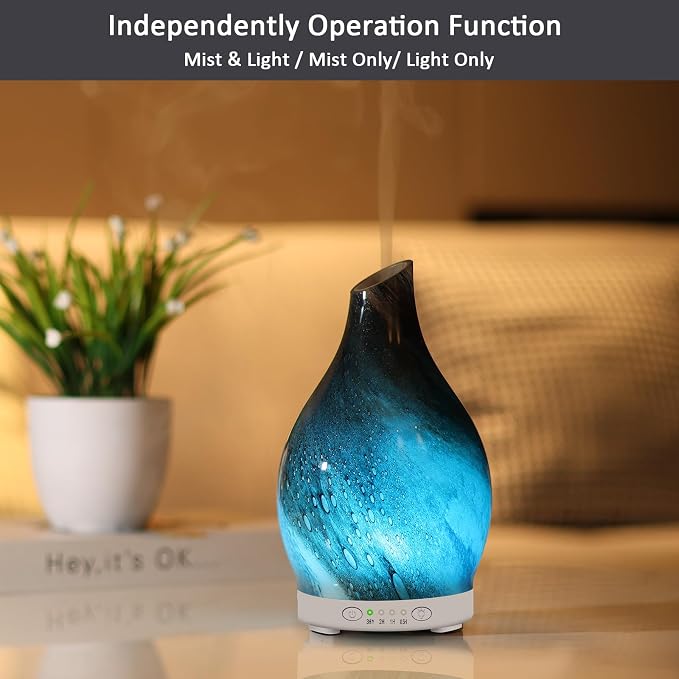 Essential Oil Diffuser 150ML Glass Aromatherapy Diffuser - Image 3