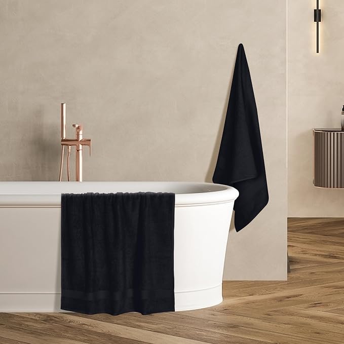 GLAMBURG Premium Cotton 4 Pack Bath Towel Set - Image 5