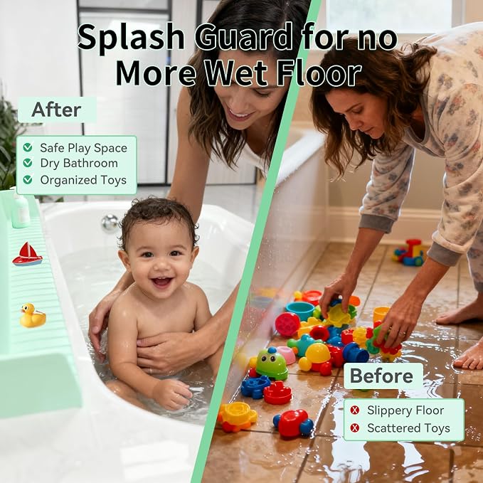 Bathtub Splash Guard for Tub Kids - Image 4