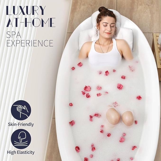 Full Body Bath Pillow for Bathtub, Thick Bathtub Cushion, Luxury Tub Pillow for - Image 2