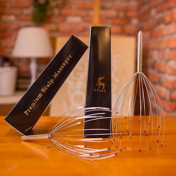 USAGA Head Massager Scalp Massager 20 Fingers Head Scratcher - Image 6