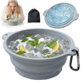 Face Ice Bath Bowl with Built-in Ice Tray, Foldable Silicone Face Bowl by Dtuoen