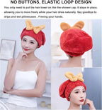 Microfiber Hair Drying Cap, Ultra Absorbent Hair Towel Wrap Turban - Image 4