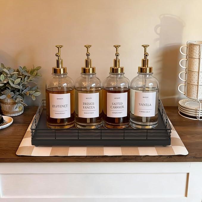 Large Bathroom Vanity Tray – 13" x 8" Oak Decorative Wooden Tray - Image 3