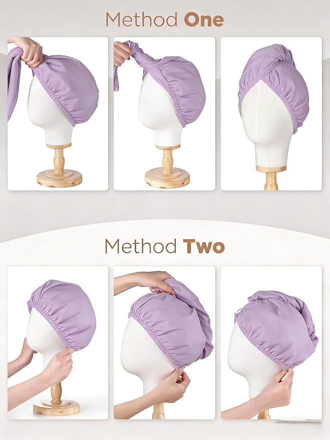 3 Pack Microfiber Hair Towel Wrap - Image 6