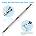 Premium Stainless Steel Manicure Tools 2-Piece Set, Upgraded Cuticle Pusher & - Image 5