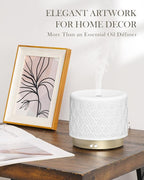 Ceramic Essential Oil Diffuser, 280ml 2.4MHz Ultrasonic Cool Mist Aromatherapy - Image 6
