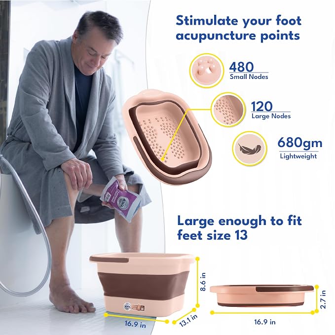 AWA Foot Soaking Tub, Collapsible Foot Bath Soak Tub - Image 4