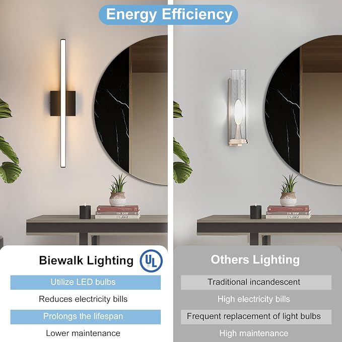 Modern Bathroom Vanity Light 24 inch, Dimmable 5CCT Led Bathroom Light Fixture - Image 6