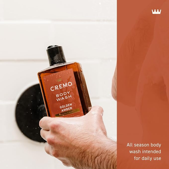 Cremo Body Wash for Men, Rich-Lathering Golden Amber, 16 Fl Oz - Image 5