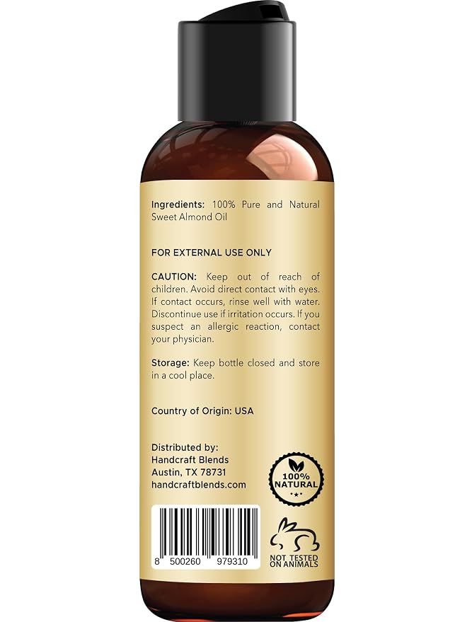 Handcraft Blends Sweet Almond Oil - Image 3